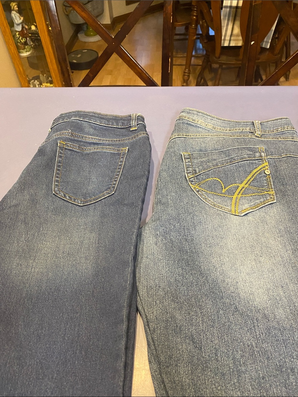 Women's Straight Leg Jeans - Dark Blue 18 & wonder nation size 16 plus